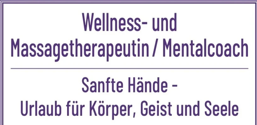 Charmante,zertifizierte Massage Therapeutin