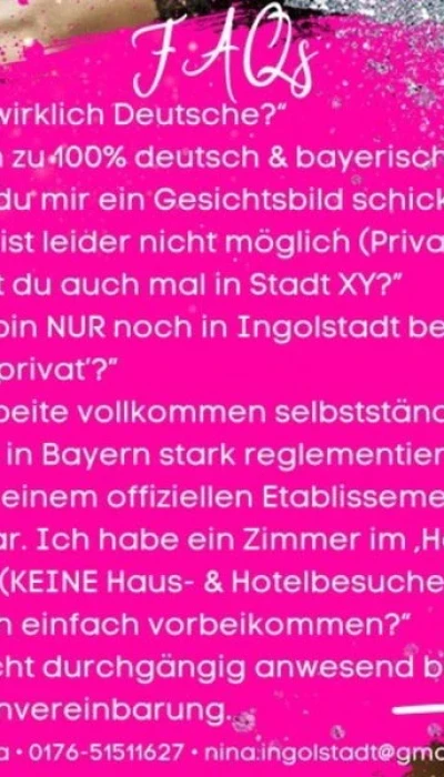 DEUTSCHE NINA - nur mit Terminvereinbarung